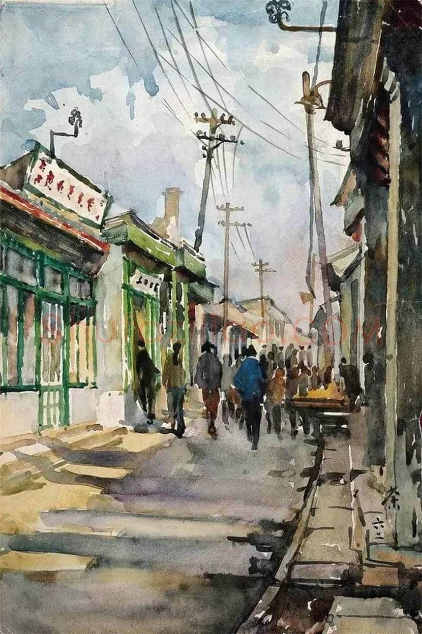吴冠中水彩画作品欣赏 | 书画文摘