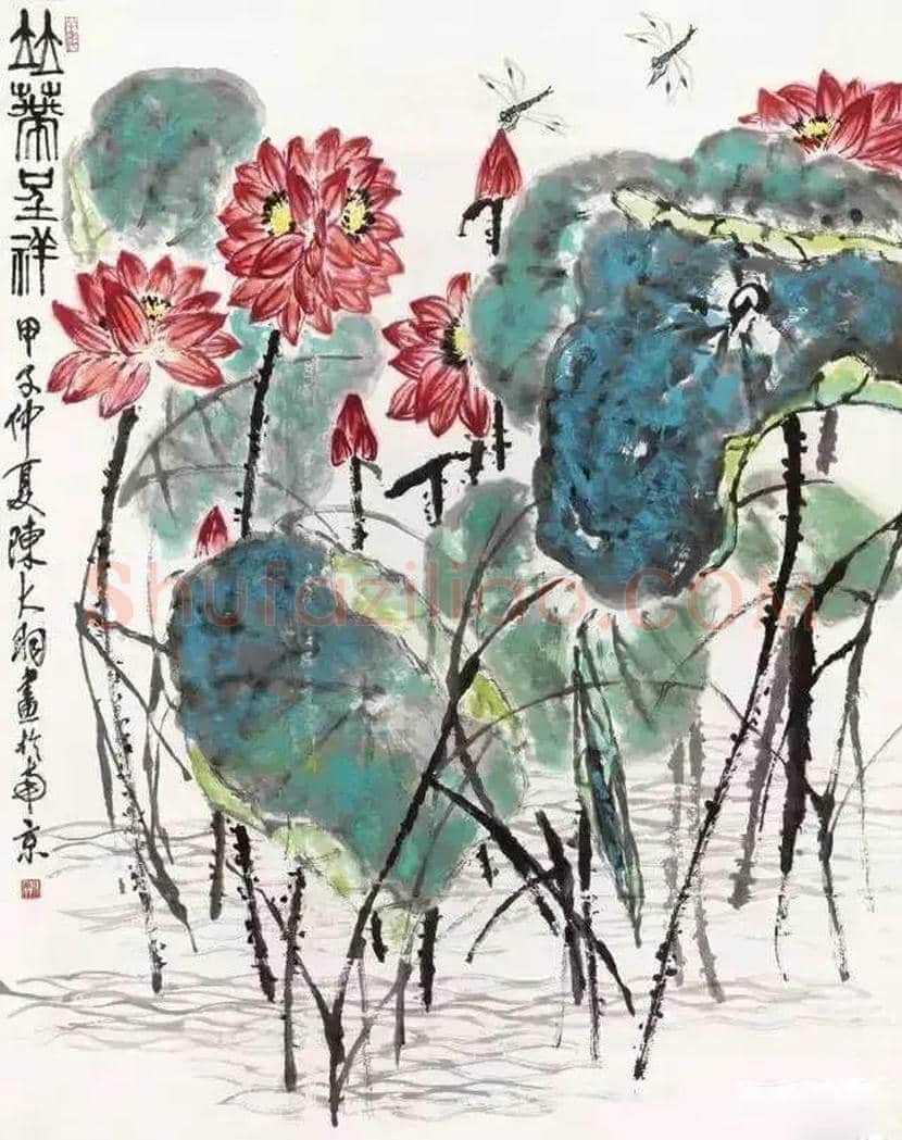 陈大羽荷花作品欣赏 | 书画知识