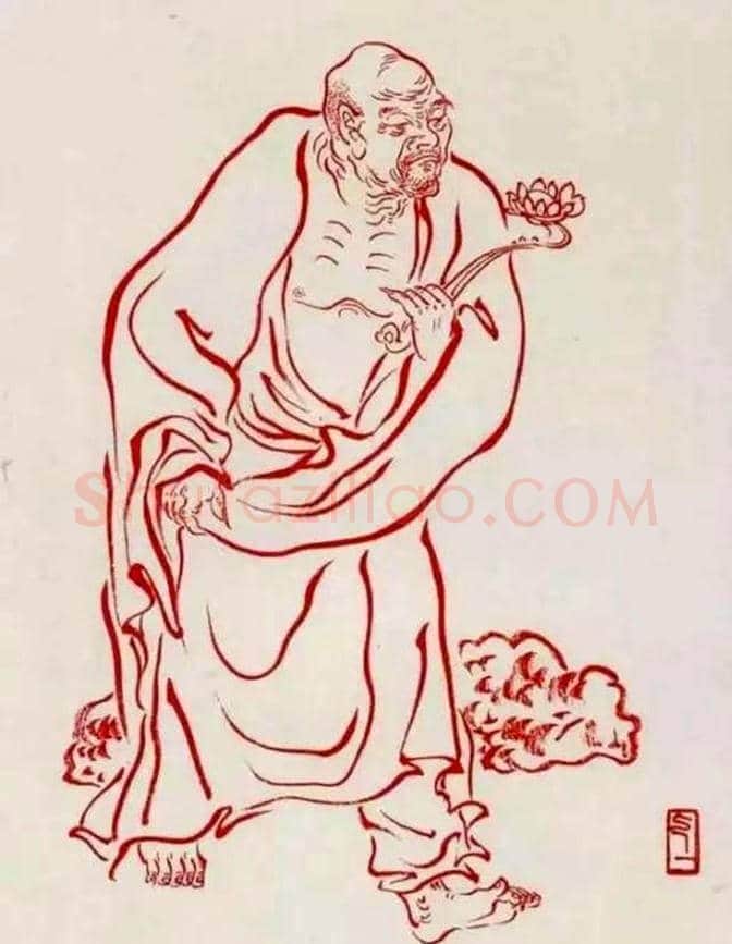 弘一法师罗汉图欣赏 | 书画科普