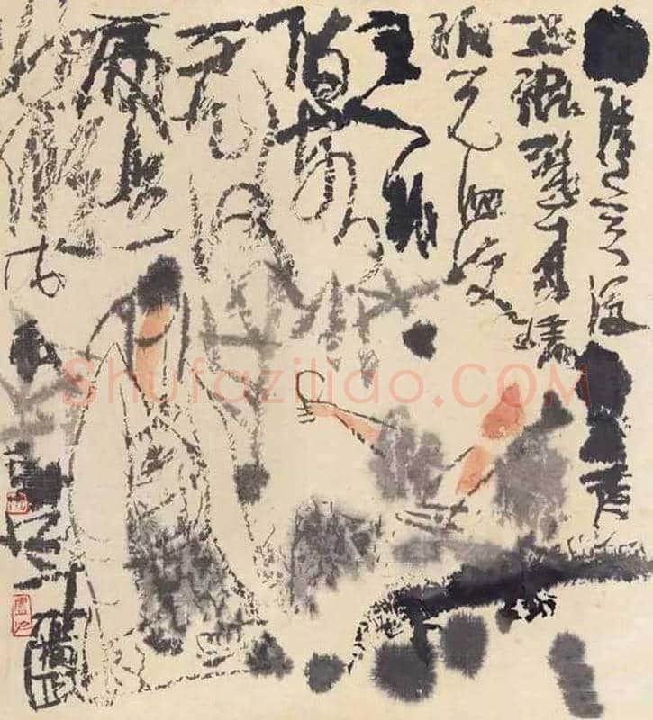 卢沉水墨人物画作品欣赏 | 书画资料