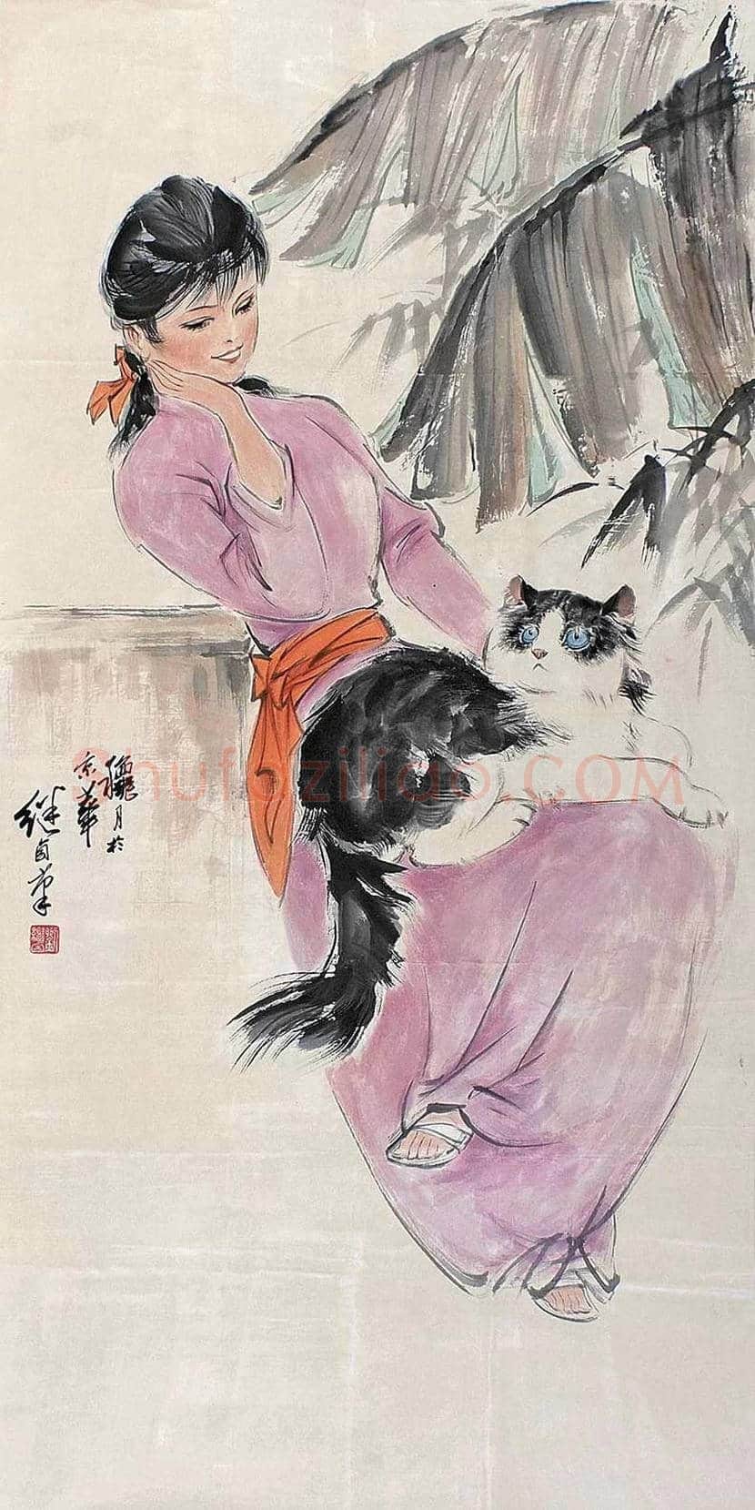 刘继卣先生笔下美女画欣赏 | 书画百科