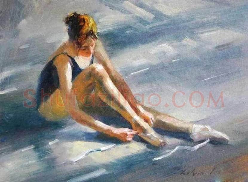 凯文·雷画中的舞女，体现一种静谧的美！ | 书画文摘