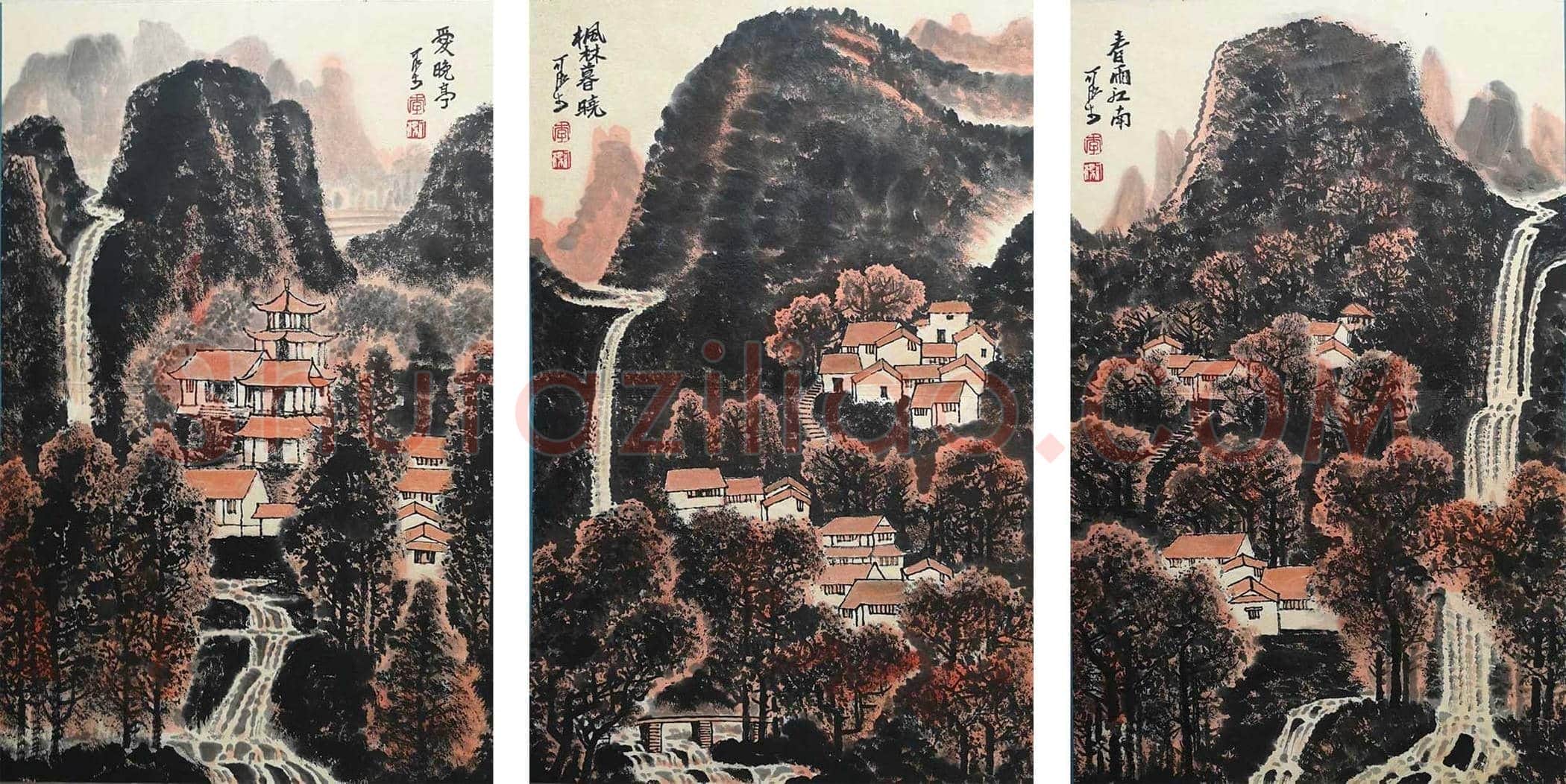 李可染山水《精品册页》，集大成之作！ | 国画图片