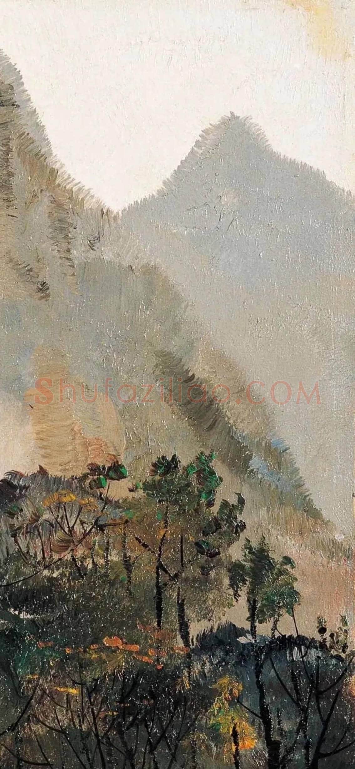 吴冠中《桂林山村》欣赏 | 书画学堂