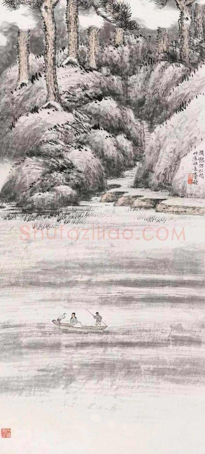 秦仲文山水画欣赏 | 书画百科