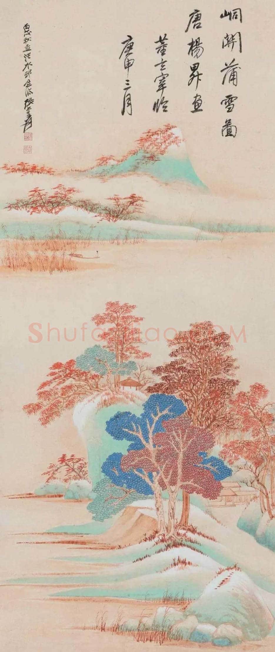 张大千笔下的雪景山水,沁人心脾! | 书画学堂