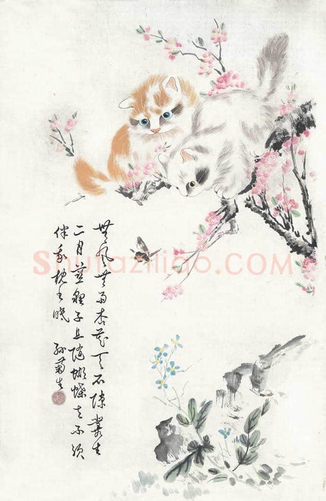 孙菊生:物理学教授业余画猫,且成为一代宗师! | 书画文摘