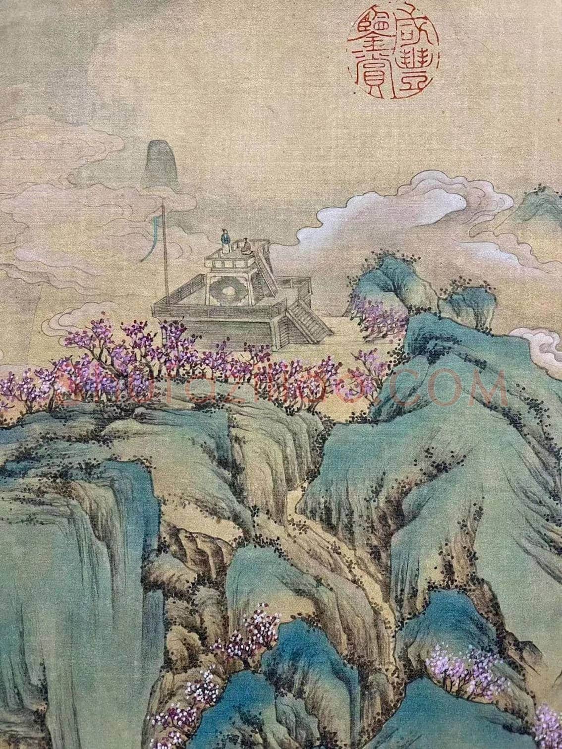 金碧辉煌 富丽精工——徐扬《云山楼阁图》卷 | 国画鉴赏