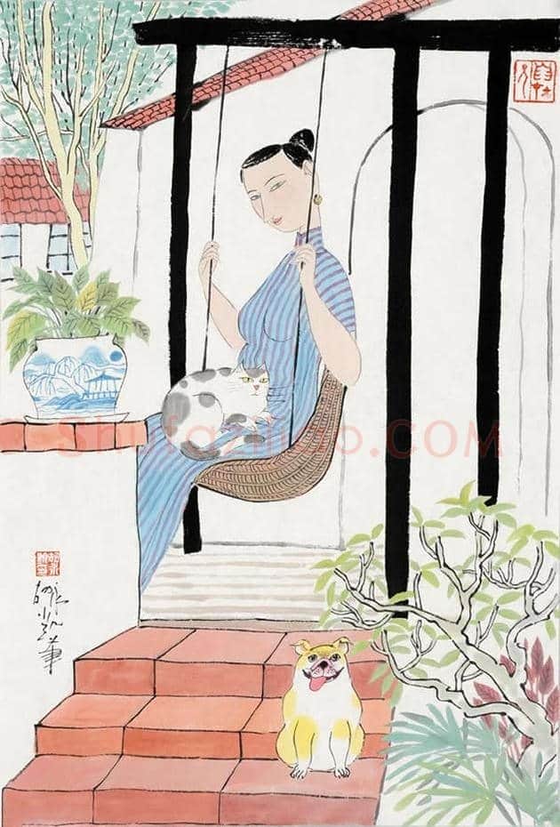 胡永凯作品欣赏-美人依旧 | 书画文摘