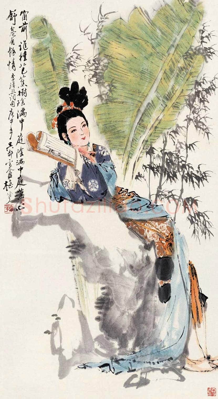 颜梅华人物画欣赏 | 书画百科