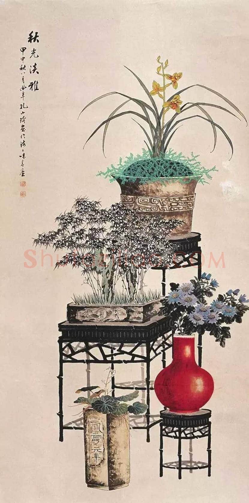 孔小瑜博古画欣赏 | 书画百科