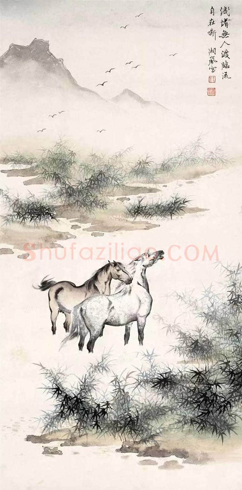 戈湘岚骏马图欣赏 | 书画资料