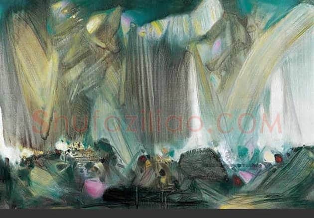 朱德群(1951-2004期间)作品欣赏 | 书画百科