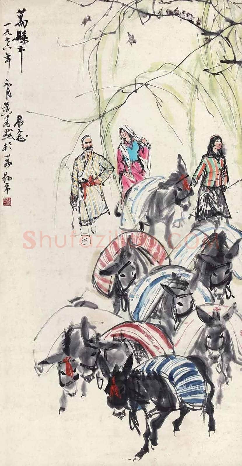 2018年黄胄作品拍卖价格TOP20 | 书画知识