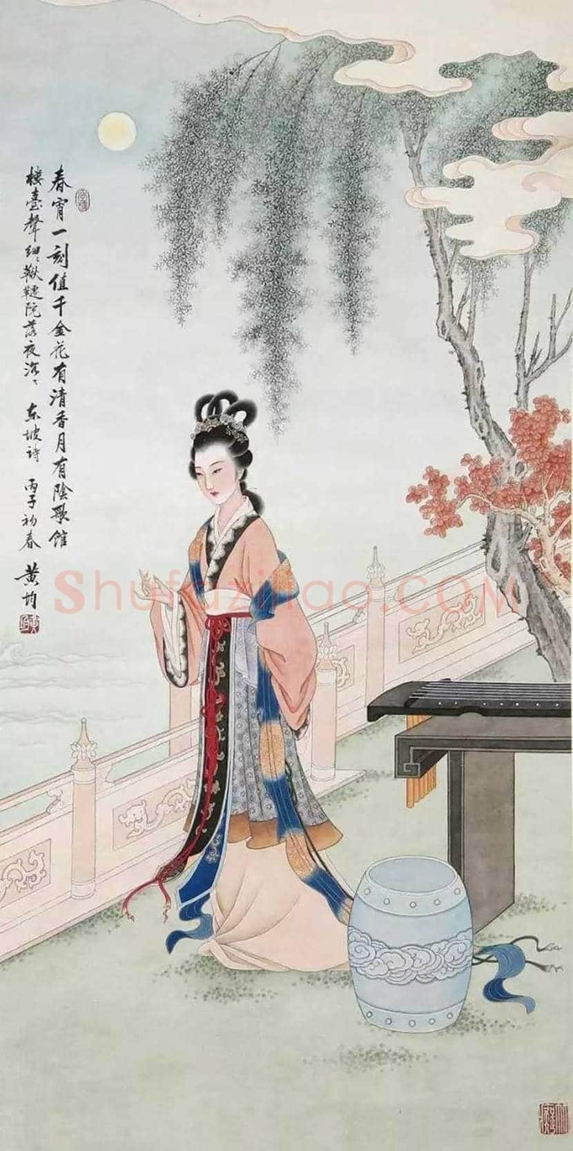 黄均工笔人物画欣赏 | 书画资料