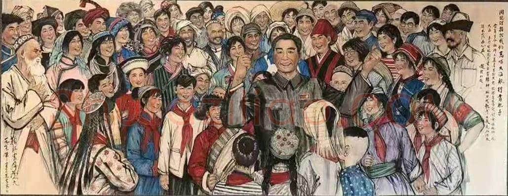 黄胄作品《鞠躬尽瘁为人民》,馆级丈六巨制! | 国画欣赏