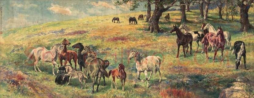 徐悲鸿画马作品高清图片 | 书画资料