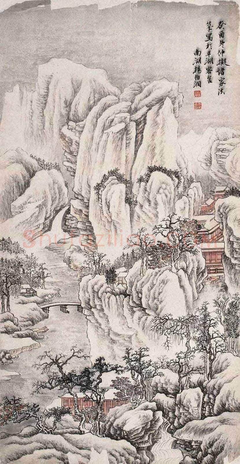 杨伯润山水画欣赏 | 书画知识
