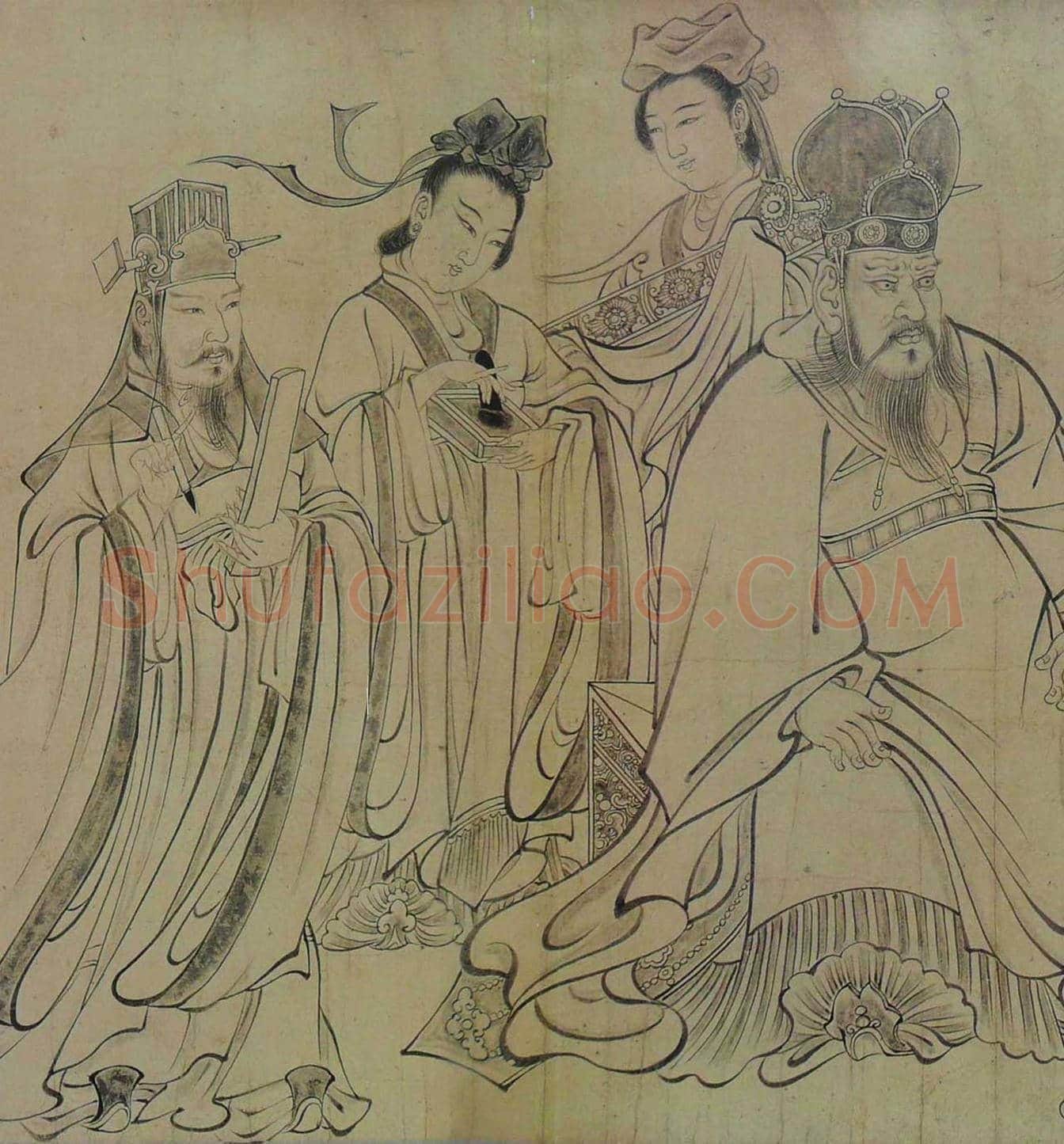 吴道子《天王送子图》欣赏 | 著名国画鉴赏