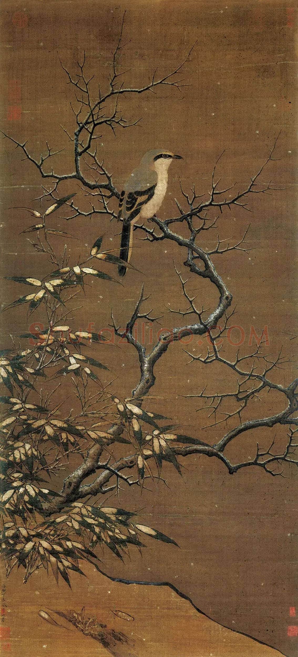 李迪《雪树寒禽图》欣赏 | 书画文摘
