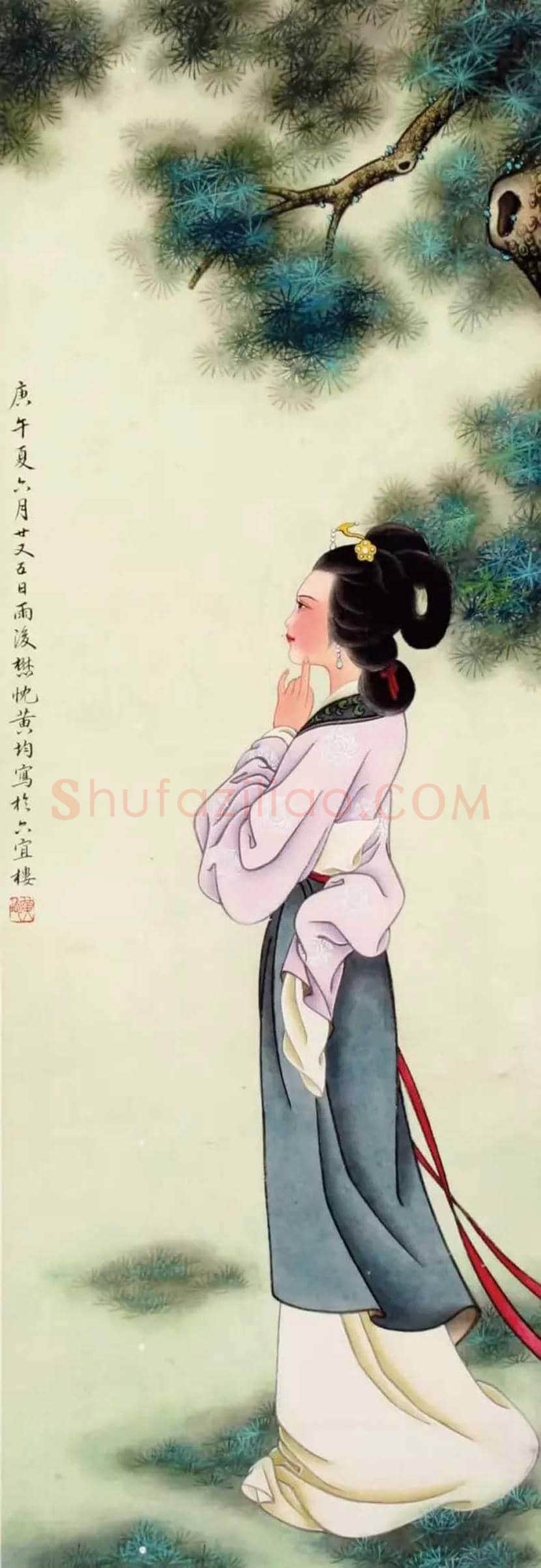 黄均工笔人物画欣赏 | 书画资料