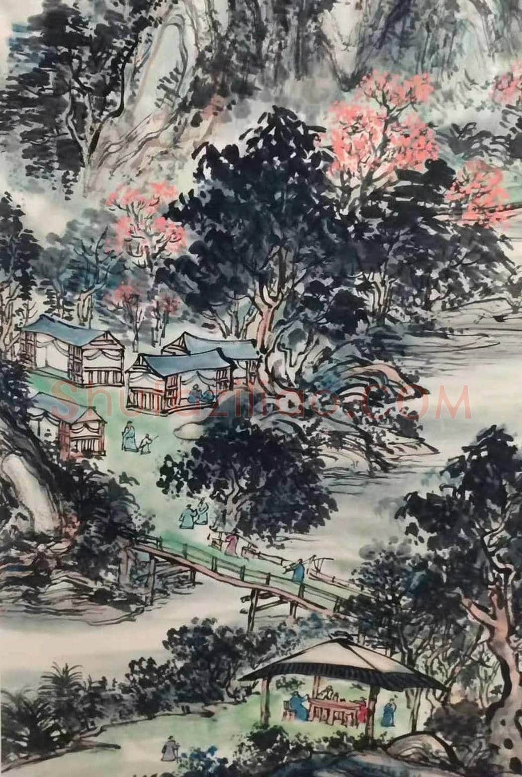 黄宾虹作品《潭渡幽居图》,至尊力作 | 国画作品