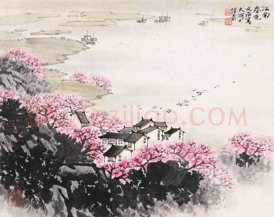 宋文治江南春色系列作品，太美了！ | 书画常识
