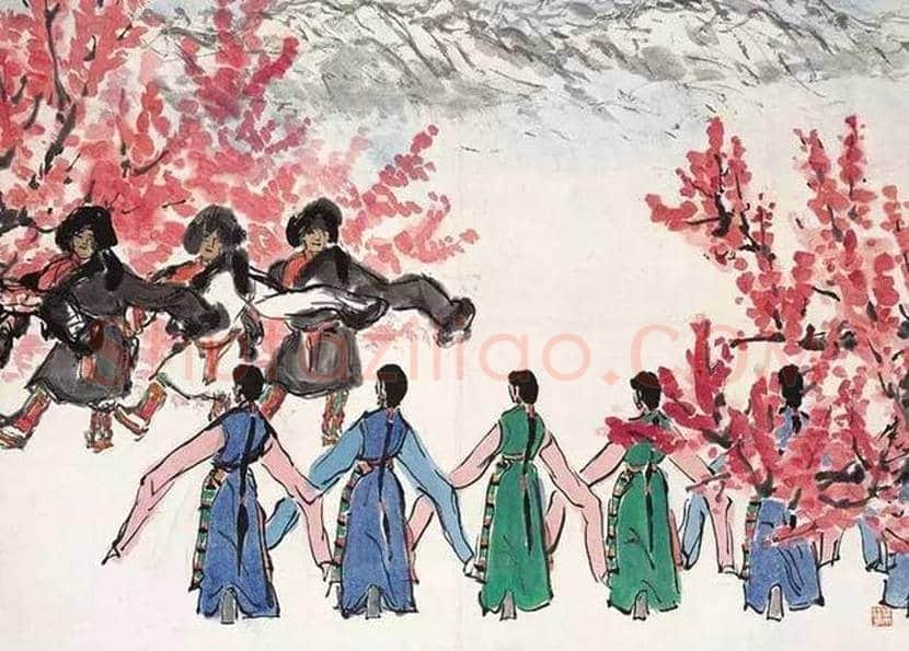 叶浅予舞蹈人物画欣赏 | 书画知识