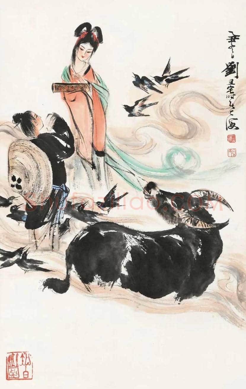 刘旦宅画牛，满满的田园气息！ | 书画科普