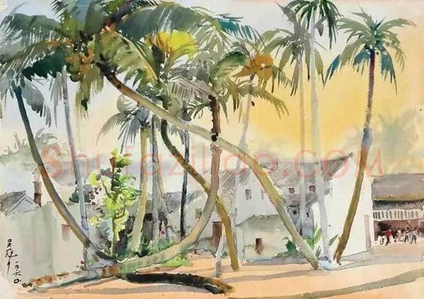 吴冠中水彩画作品欣赏 | 书画文摘