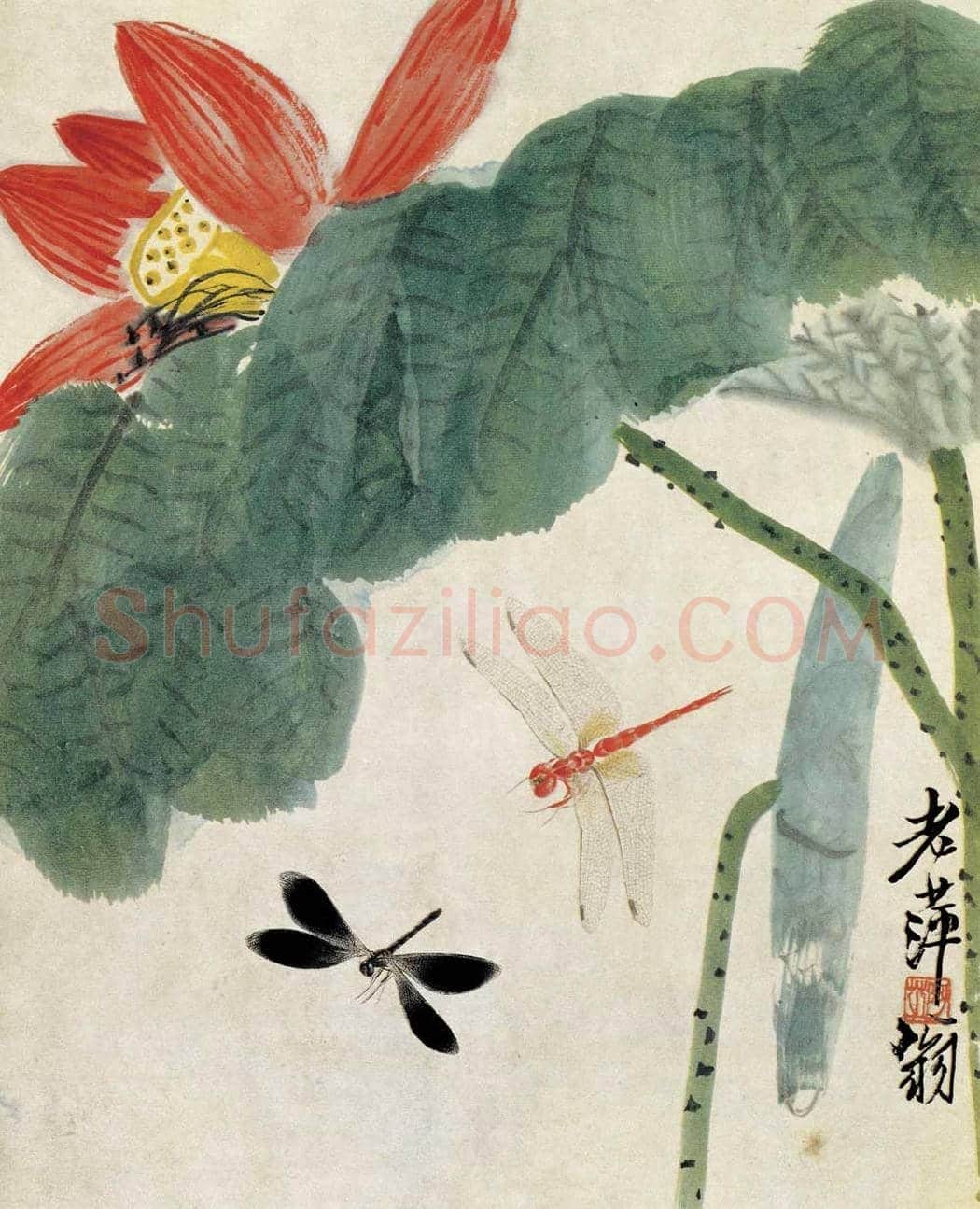齐白石作品高清大图欣赏 | 书画百科