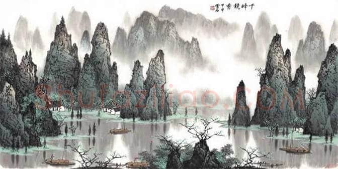 白雪石绘画作品《桂林山水》欣赏(100幅) | 书画文摘