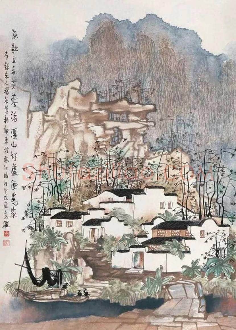 方骏山水画作品欣赏 | 书画常识