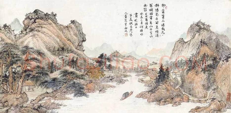 伏文彦山水画作品欣赏 | 书画讲解