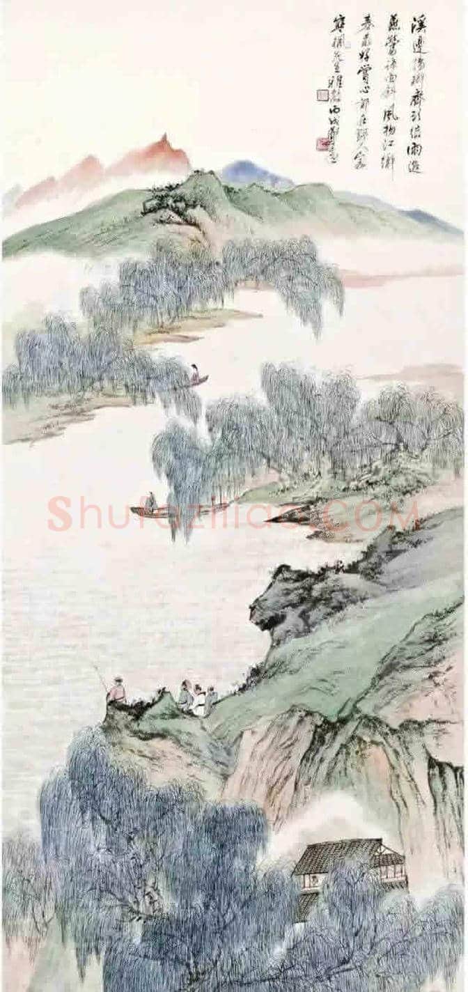 郑午昌画笔下的杨柳 | 书画文摘