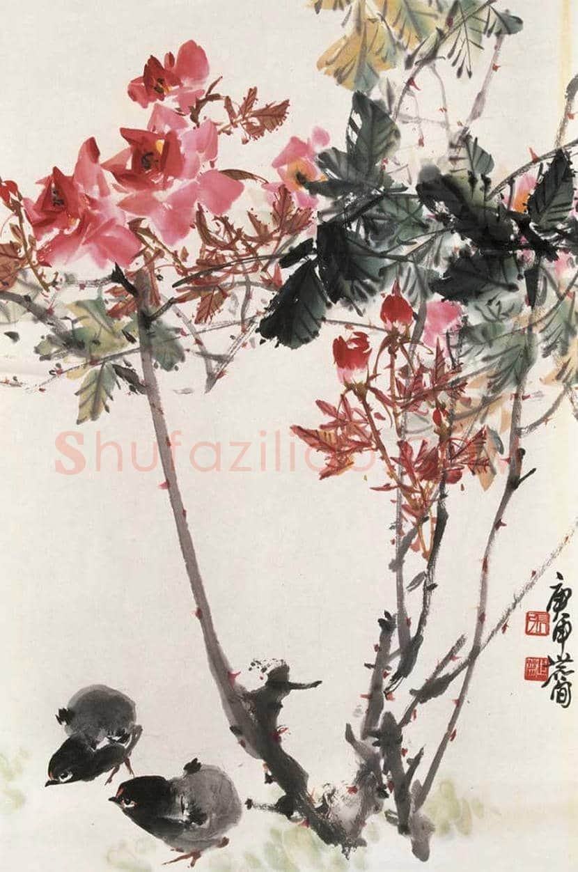 张世简花鸟画作品欣赏 | 书画学堂