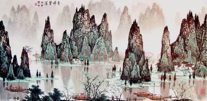 白雪石绘画作品《桂林山水》欣赏(100幅) | 书画文摘