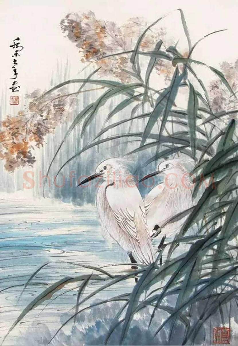 乔木花鸟作品欣赏 | 书画百科