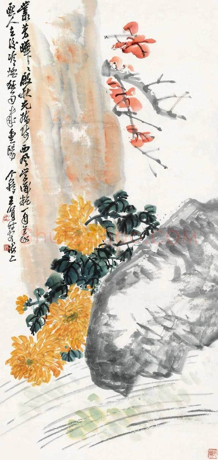 王个簃花鸟画作品欣赏 | 书画文摘