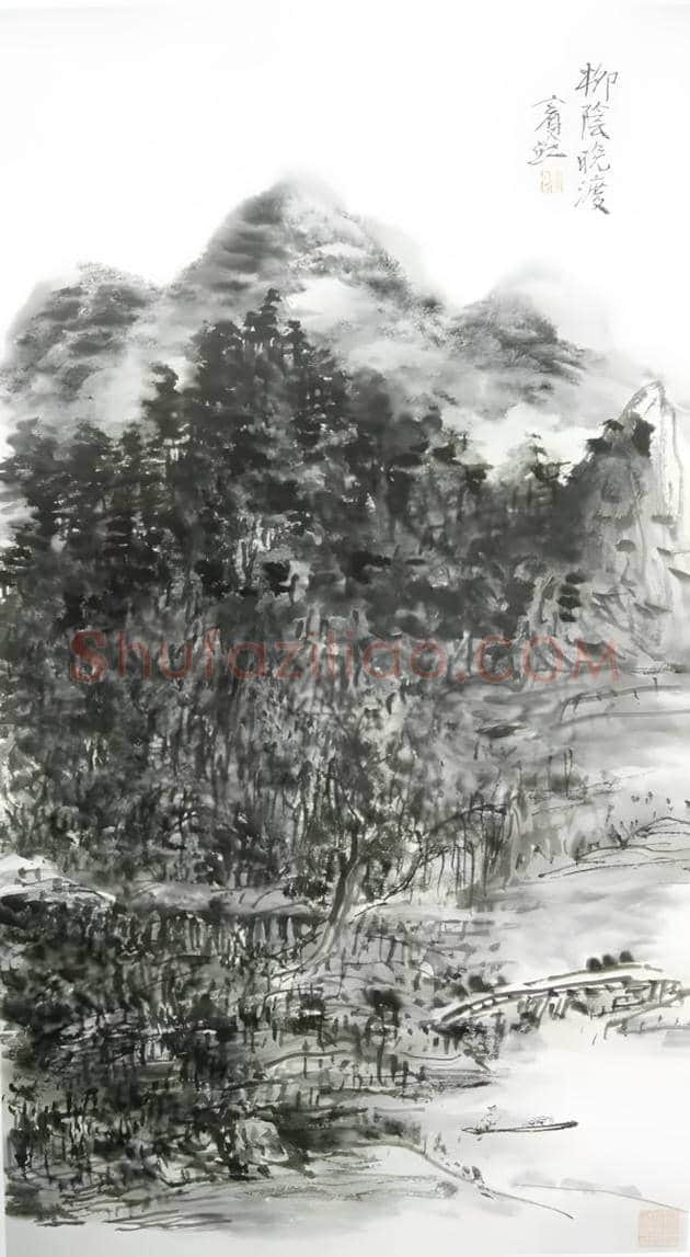 黄宾虹绘画技法丨对积墨表现技法的极致追求 | 书画文摘