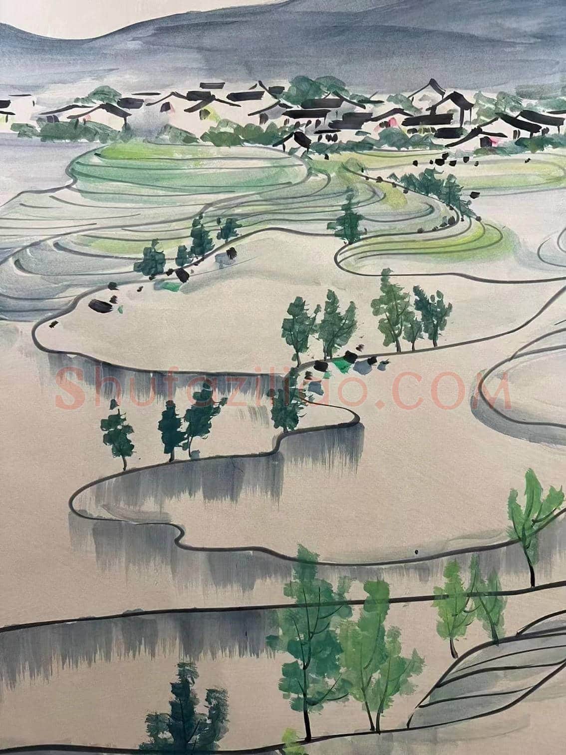 典范巨制——吴冠中《江南旧画图》 | 国画作品