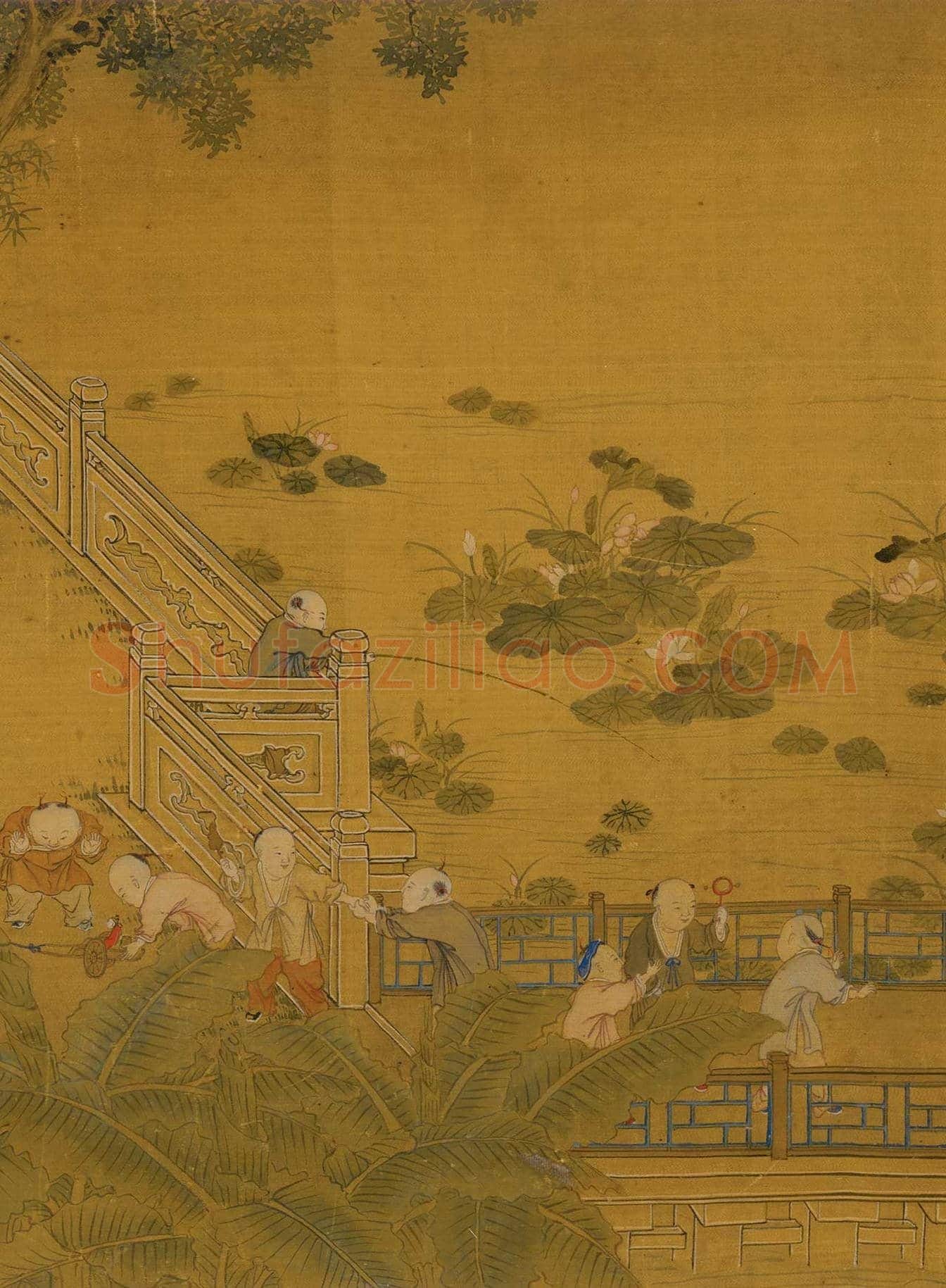 冷枚《百子图》图赏 | 著名国画欣赏
