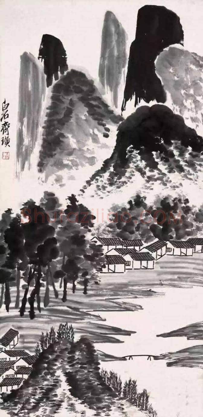 齐白石山水画:一笔一画皆真意 | 书画文摘