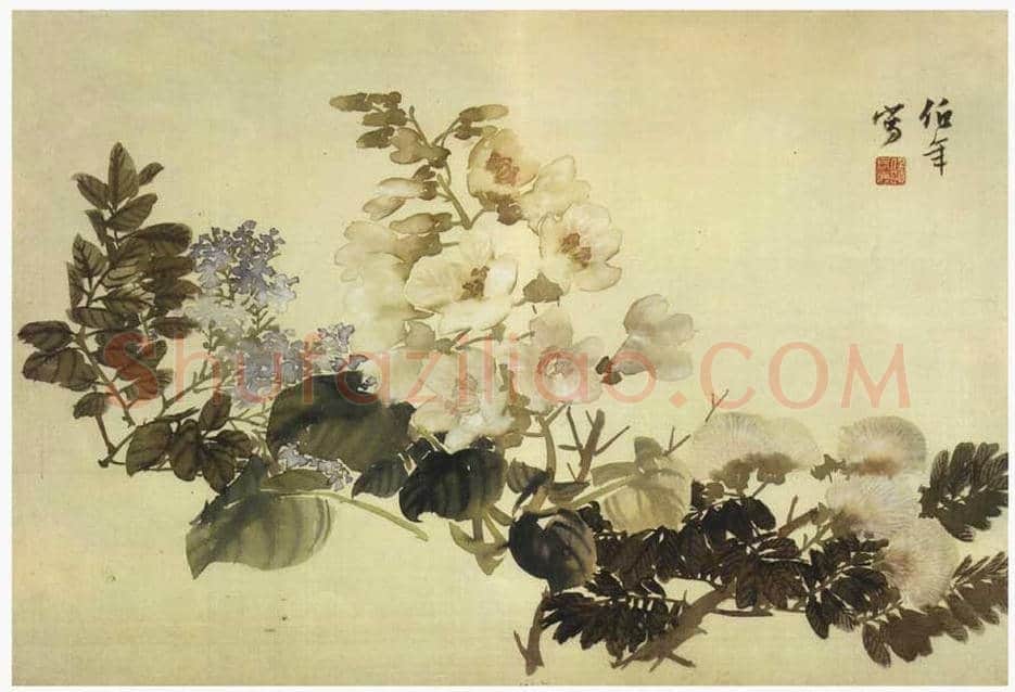 任伯年《花卉册页》欣赏 | 著名国画图片