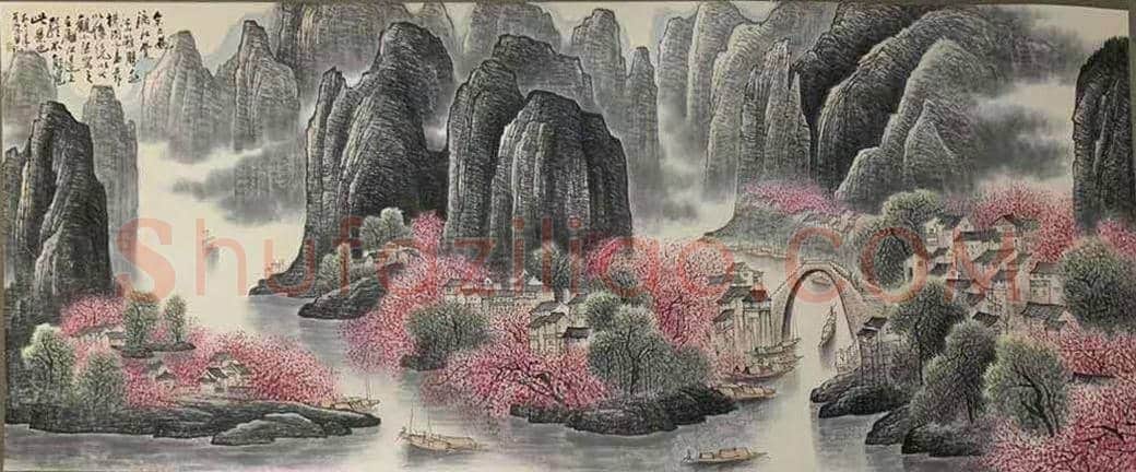 李可染丈二《漓江》，堪称旷世经典 | 国画欣赏