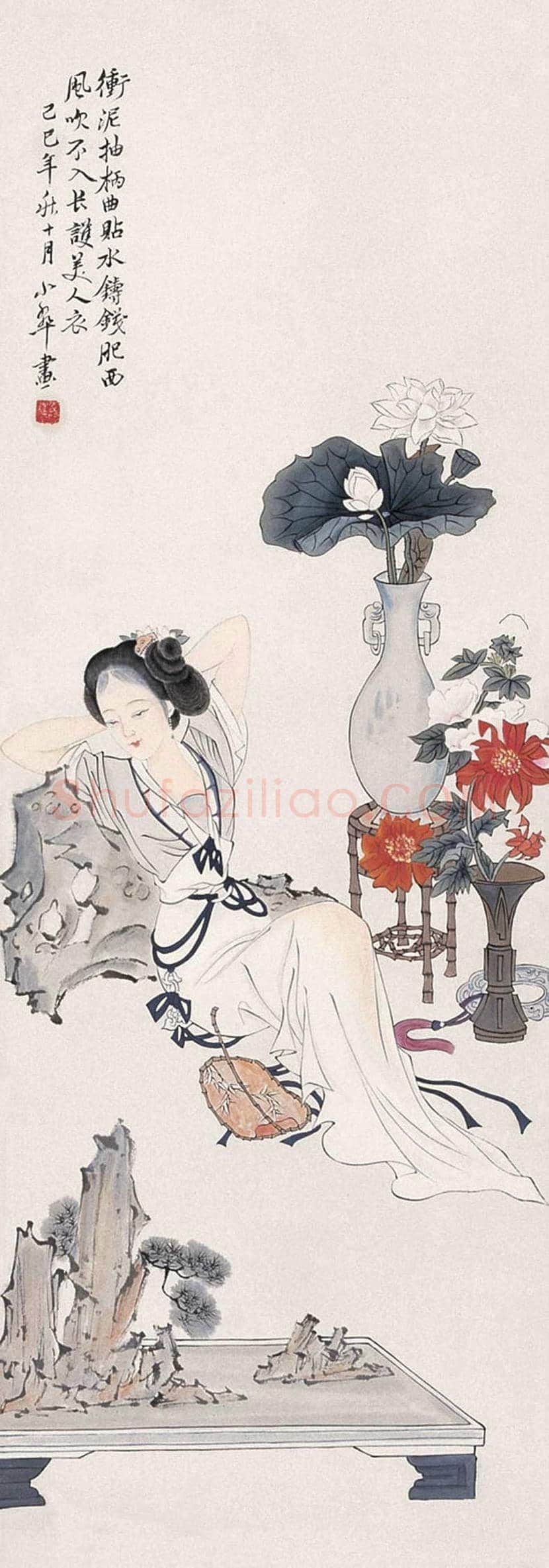 陈小翠人物作品欣赏 | 书画科普