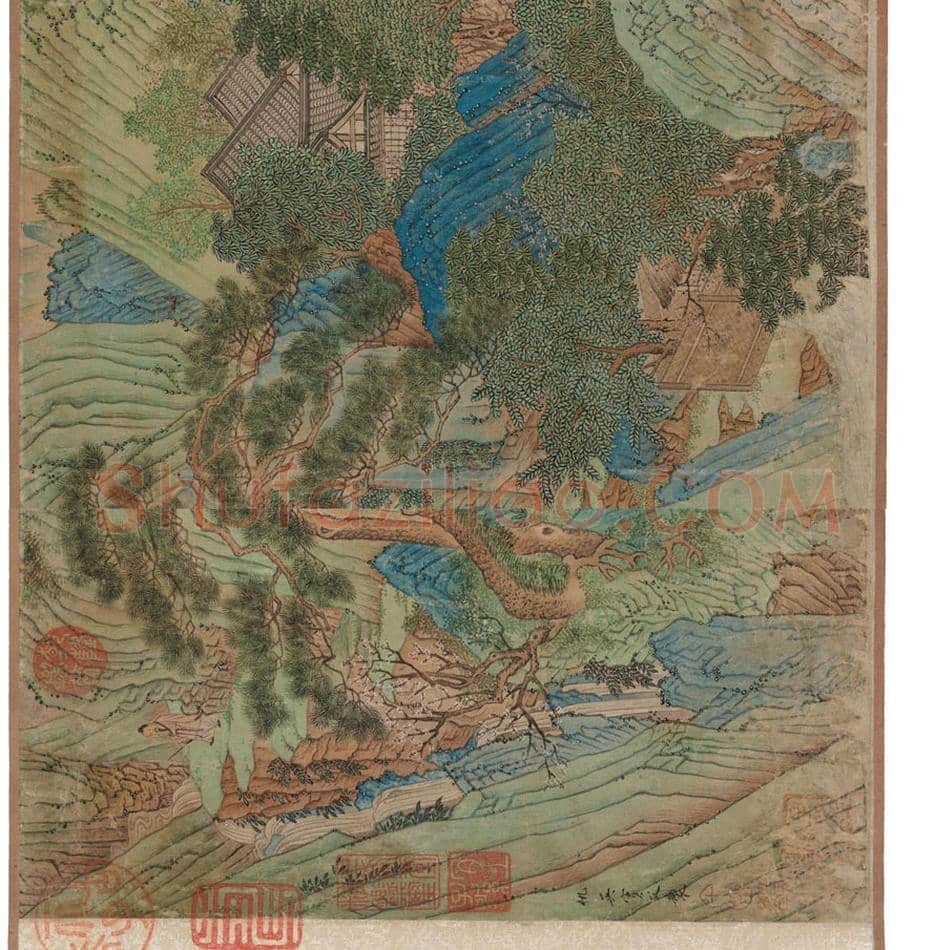 仇英《桃花源图》欣赏 | 著名国画欣赏