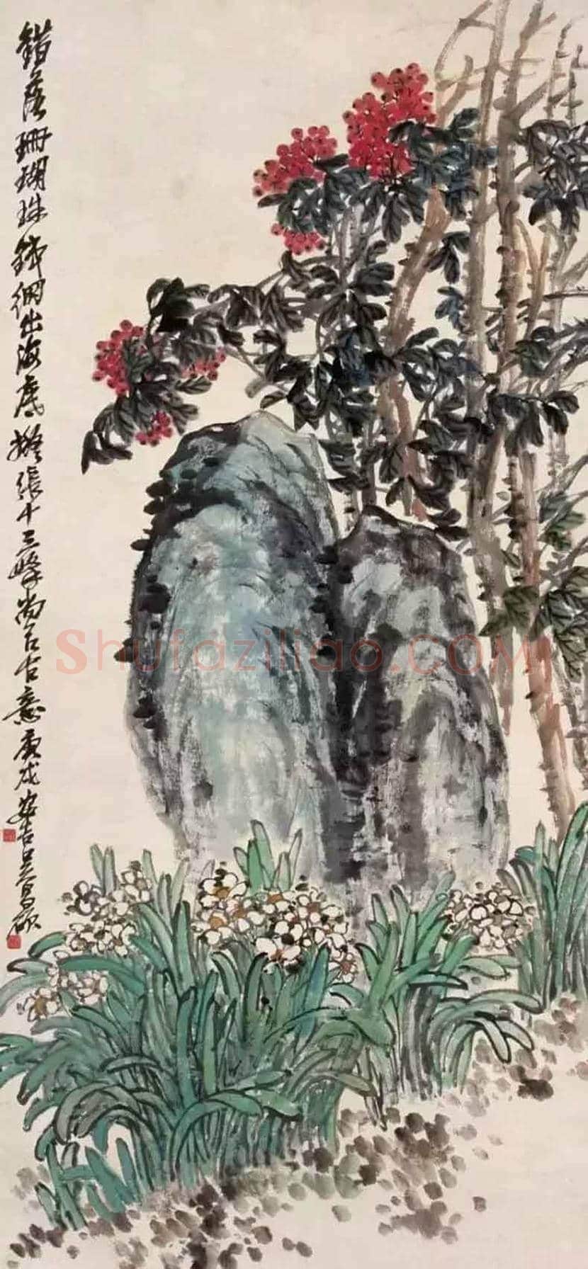 吴昌硕笔下的水仙，淡雅又清香四溢 | 书画科普