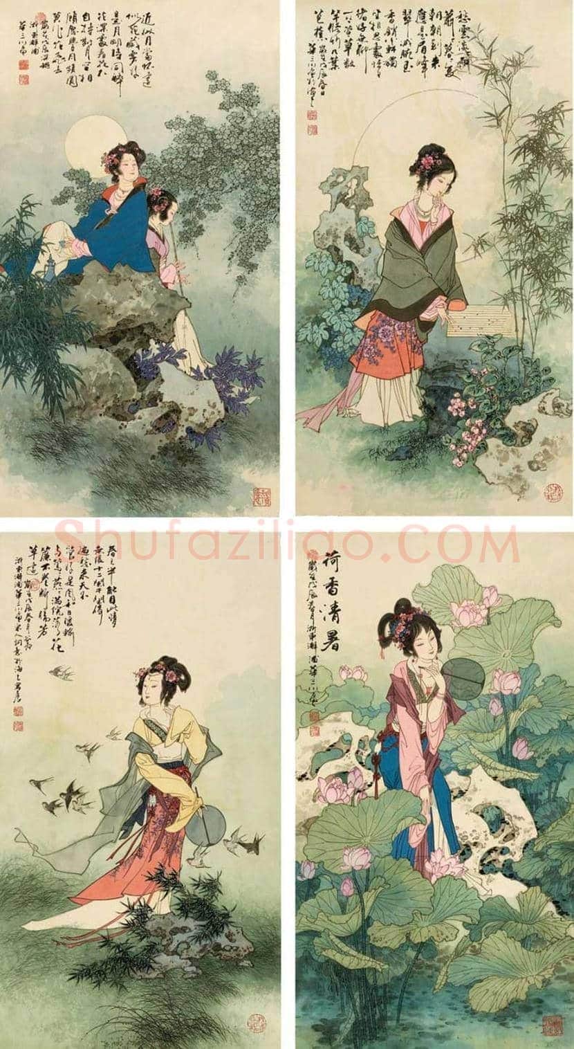 华三川工笔仕女作品欣赏 | 书画科普