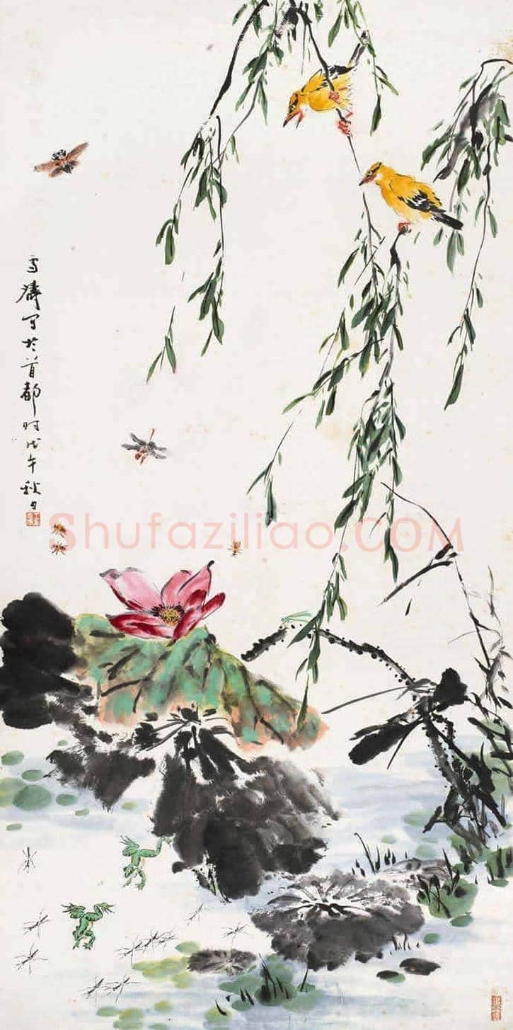 王雪涛娄师白荷花作品比较 | 书画学堂